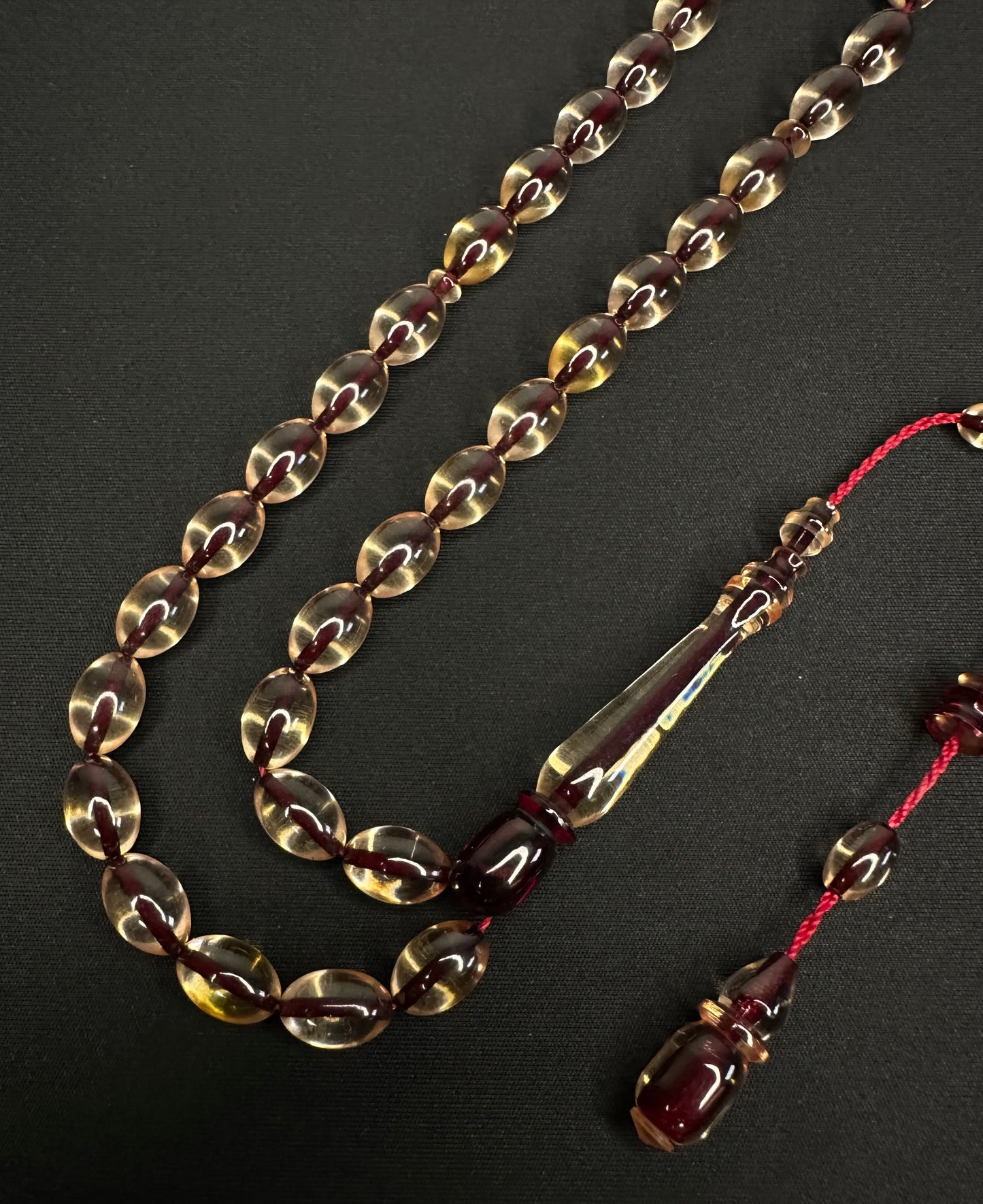 Sistemli Ates Kehribar Tesbih