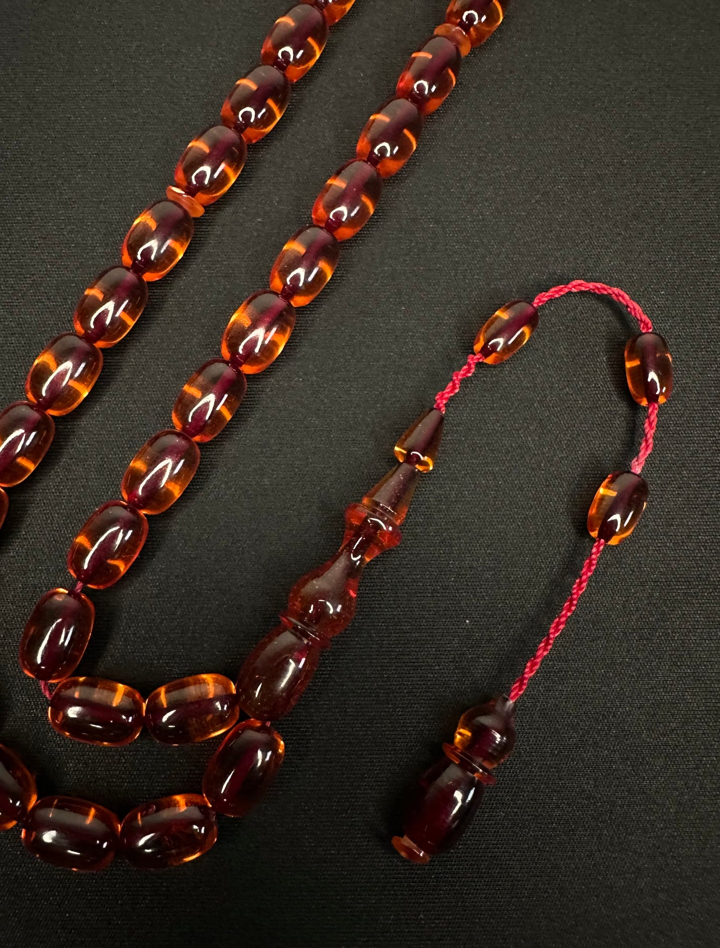 Sistemli Ates Kehribar Tesbih