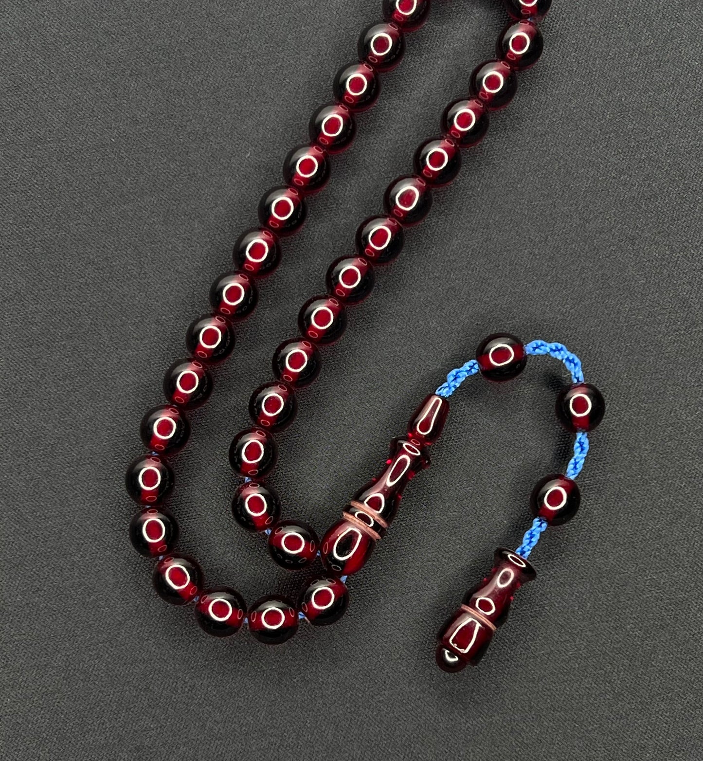 Sistemli Ates Kehribar Tesbih