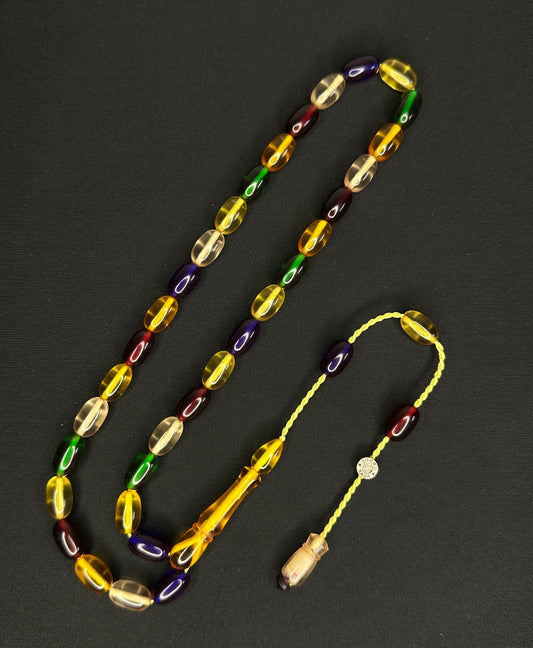 Sistemli Ates Kehribar Tesbih