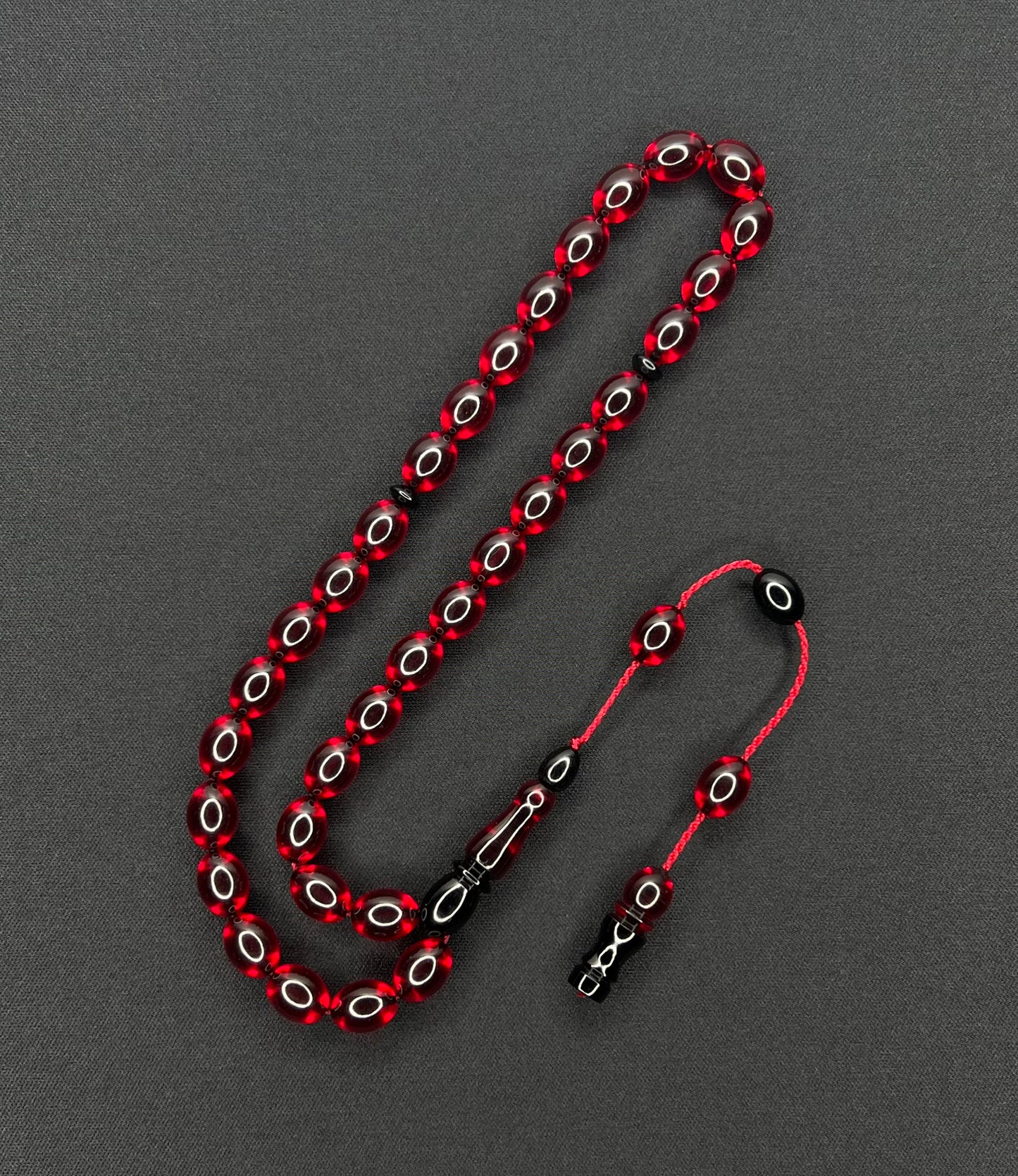 Sistemli Ates Kehribar Tesbih