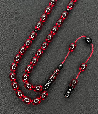 Sistemli Ates Kehribar Tesbih