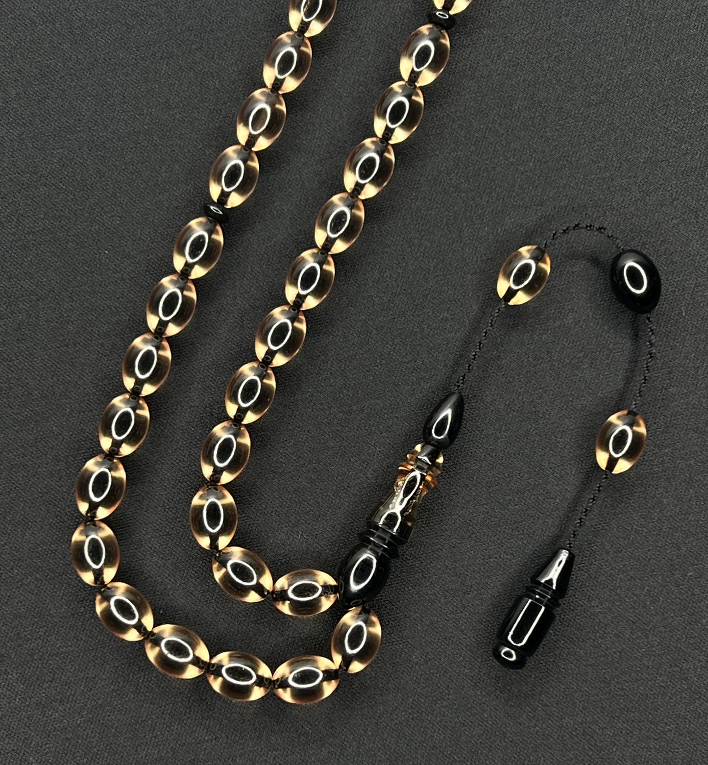 Sistemli Ates Kehribar Tesbih