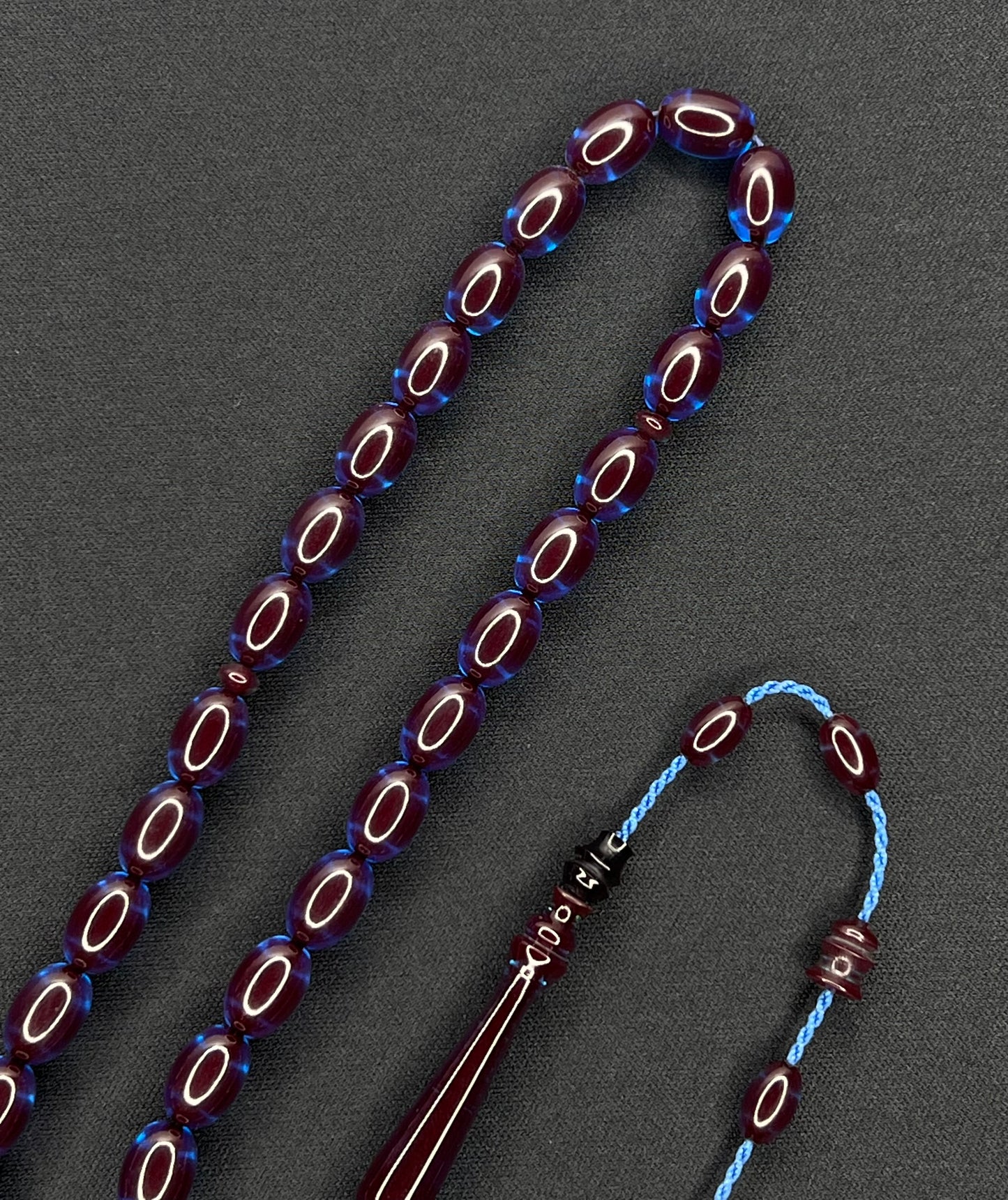 Sistemli Ates Kehribar Tesbih