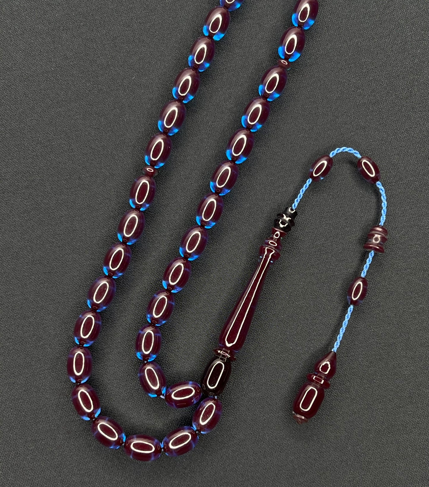 Sistemli Ates Kehribar Tesbih