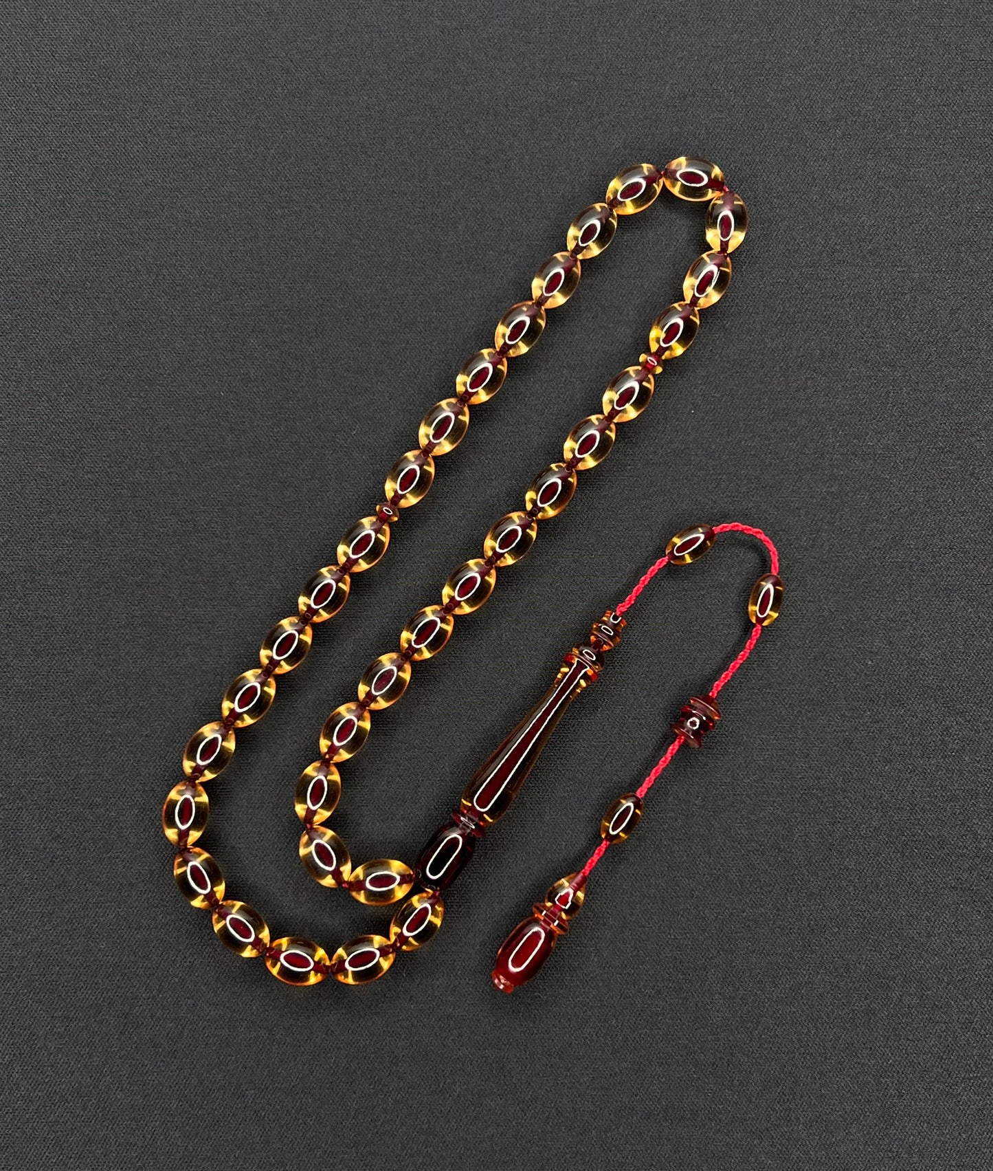 Sistemli Ates Kehribar Tesbih