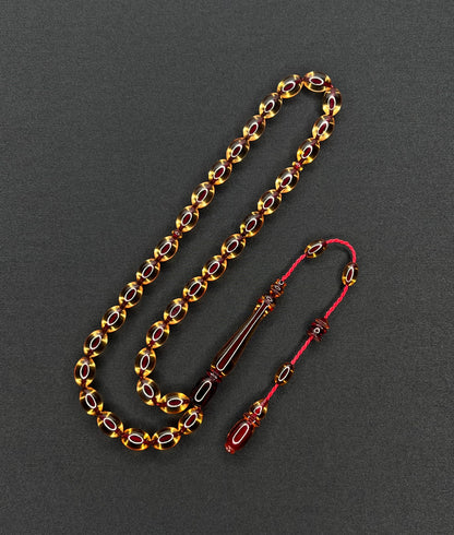 Sistemli Ates Kehribar Tesbih