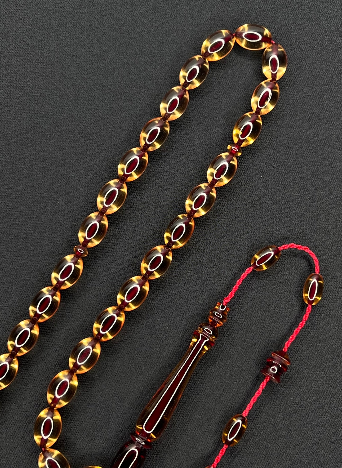 Sistemli Ates Kehribar Tesbih