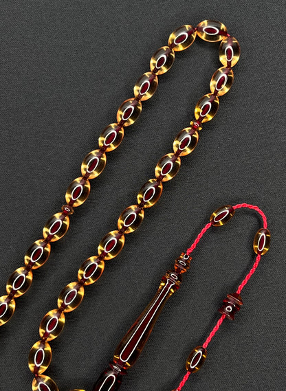 Sistemli Ates Kehribar Tesbih