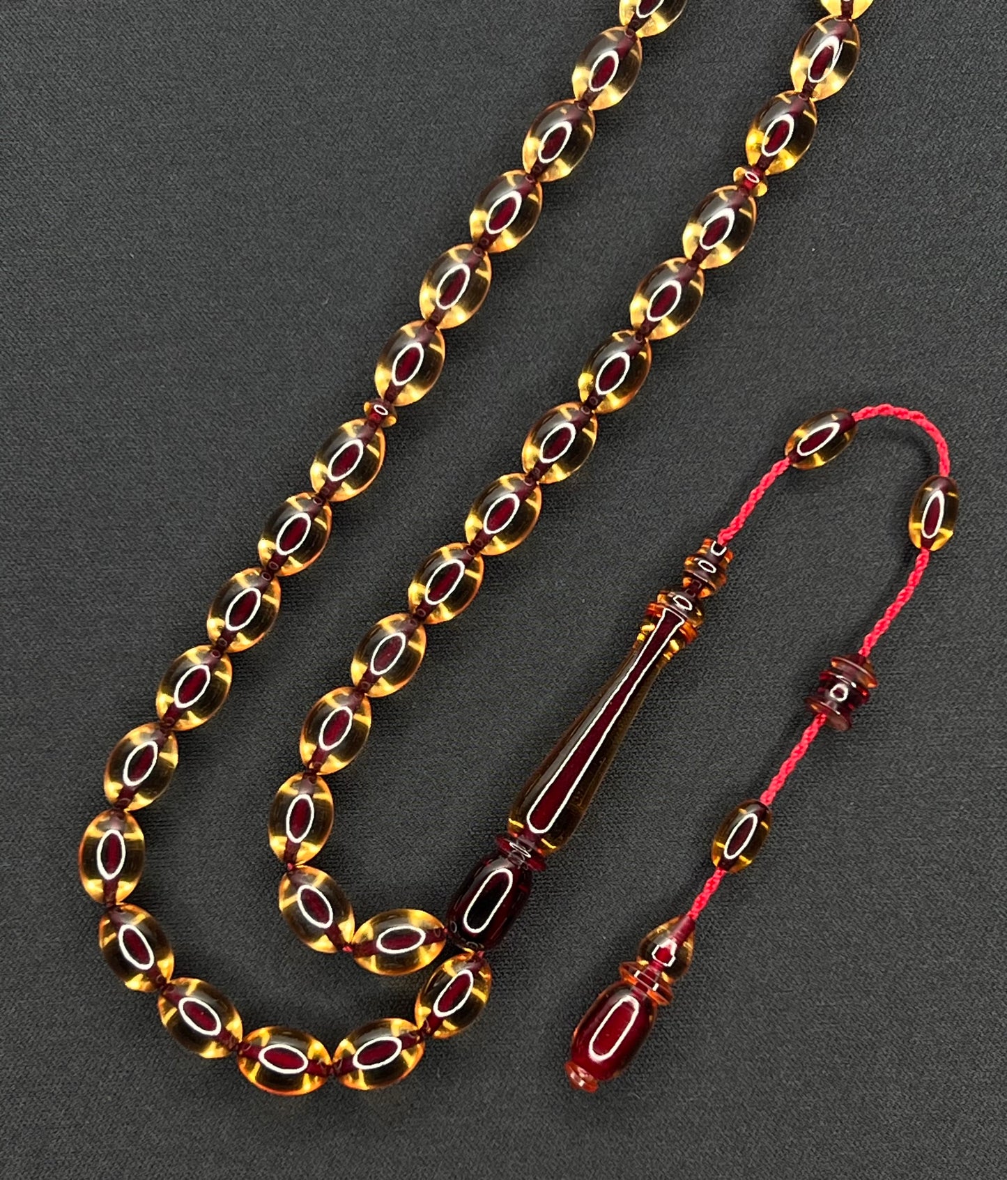 Sistemli Ates Kehribar Tesbih