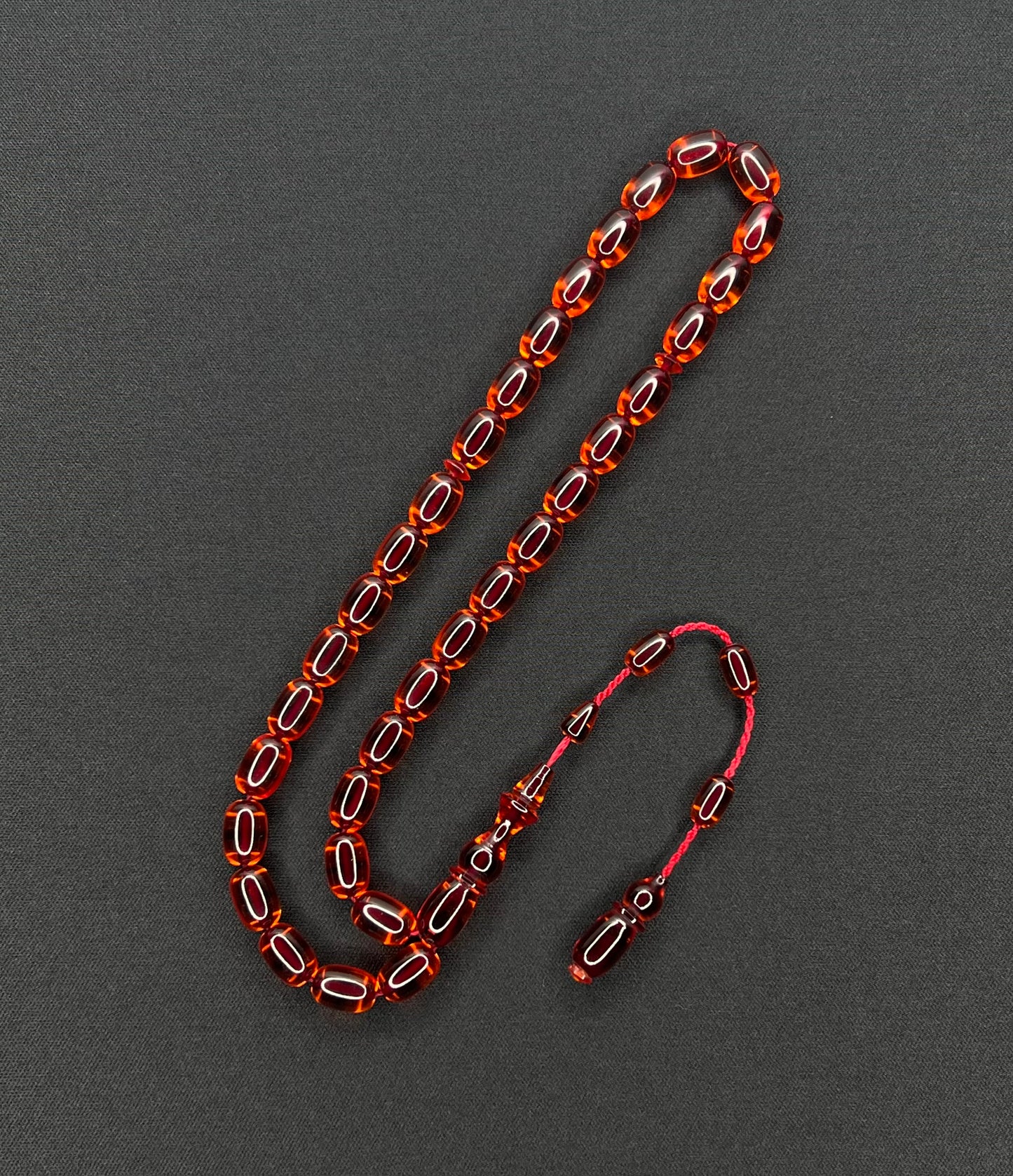 Sistemli Ates Kehribar Tesbih