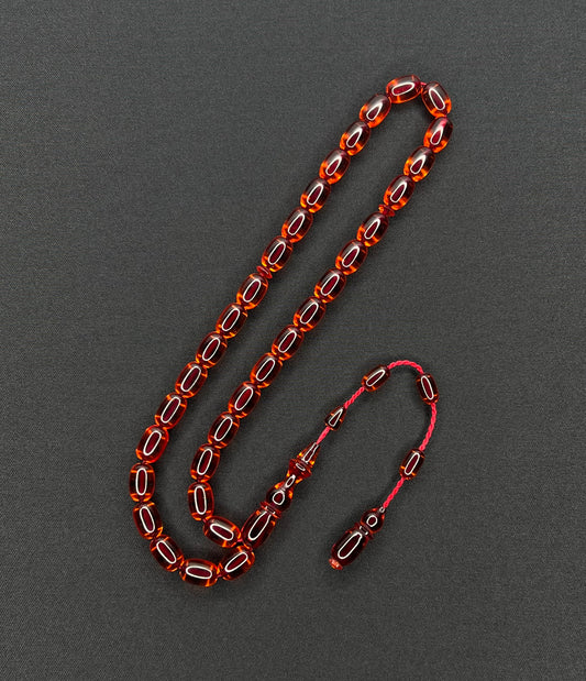 Sistemli Ates Kehribar Tesbih