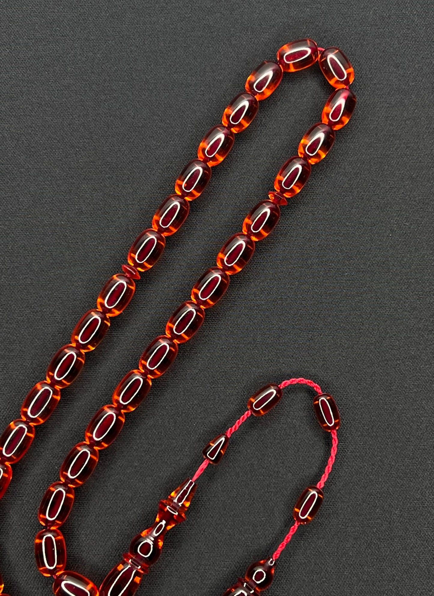 Sistemli Ates Kehribar Tesbih