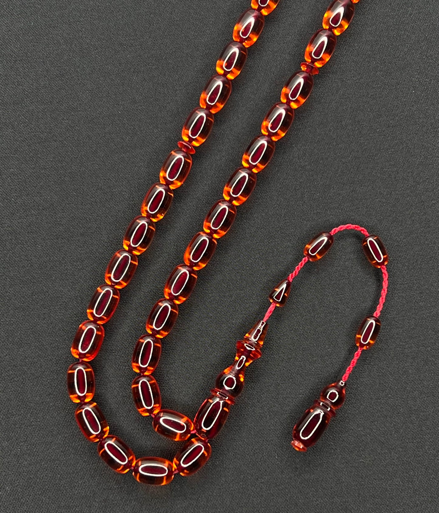 Sistemli Ates Kehribar Tesbih