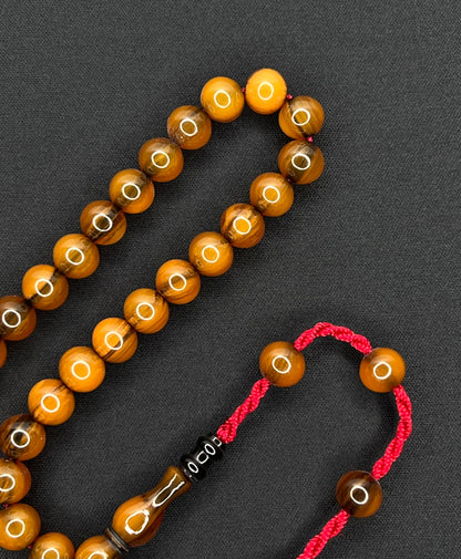 Sistemli Cubuk Sikma Kehribar Tesbih